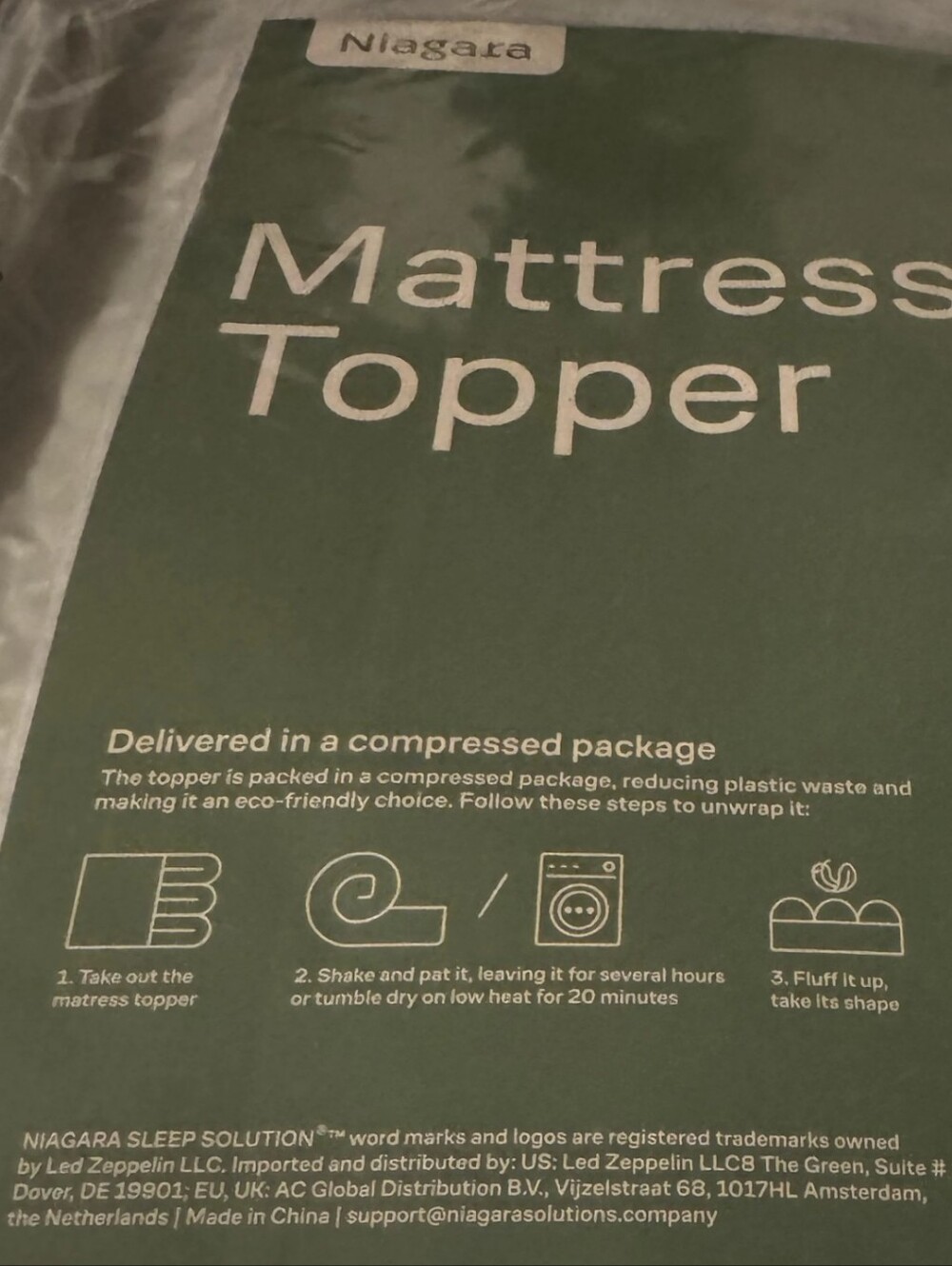 Niagara Dual Layer Mattress Topper - King Size